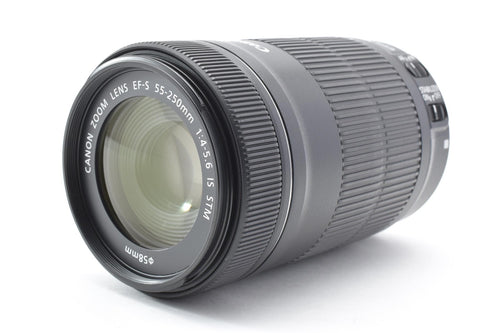 ★極上品★ キヤノン CANON EF-S 55-250mm F4-5.6 IS STM 望遠ズームレンズ ★ #9031