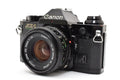 ★良品シャッター鳴きなし★ キヤノン CANON AE-1P ボディ ブラック  /NEW FD 50MM F1.8 一眼レフフィルムカメラ ★ #8301
