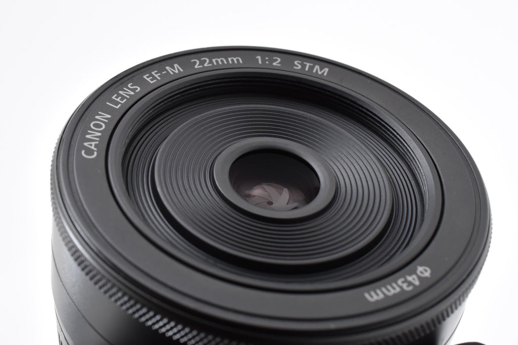 ★美品★ キヤノン CANON EF-M 22MM F2 STM ブラック 交換レンズ ★ #9286