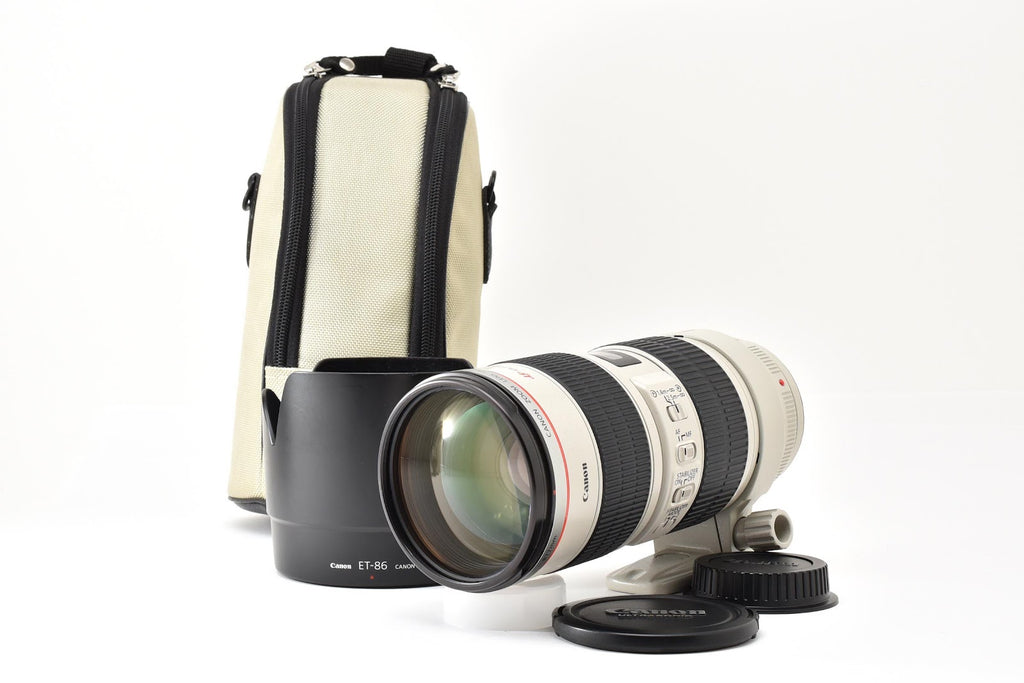 ★良品★ キヤノン CANON EF 70-200MM F2.8L IS USM 望遠ズームレンズ フード ケース付き ★ #9336