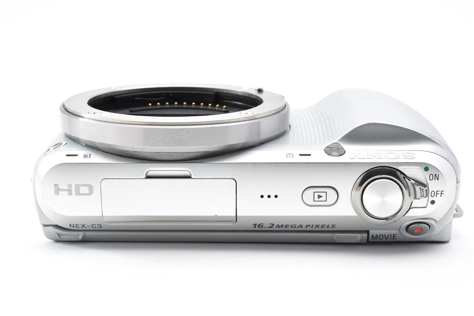 ★良品ショット数17,778回★ ソニー SONY NEX-C3 ボディ シルバー 1620万画素 ミラーレス一眼 ★ #8868