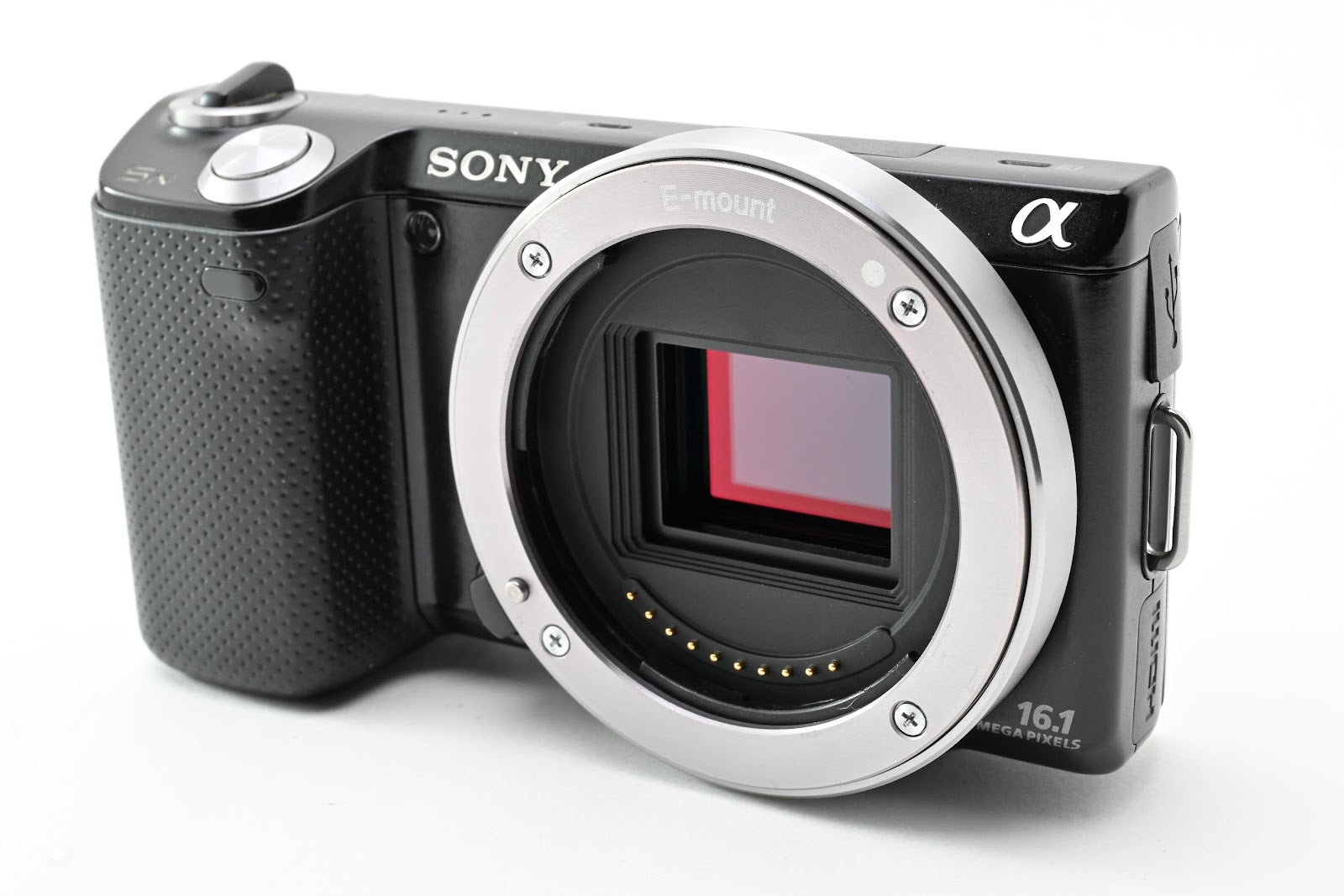 ★良品★ ソニー SONY NEX-5N ショット数11,679回 1610万画素 ボディ ブラック デジタルカメラ ★ #9012