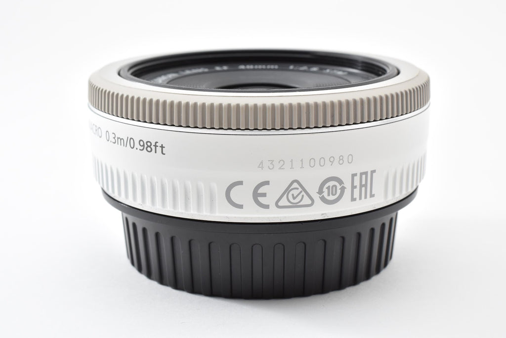 ★美品★ キヤノン CANON EF 40MM F2.8 STM ホワイト 単焦点レンズ ★ #9195