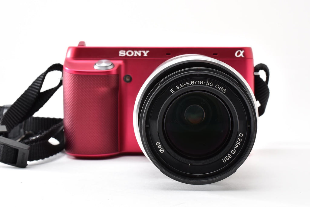 ★美品ショット数4,921回★ ソニー SONY NEX-F3 ピンク  18-55mm レンズキット ミラーレス一眼 動作良好 ★ #9355