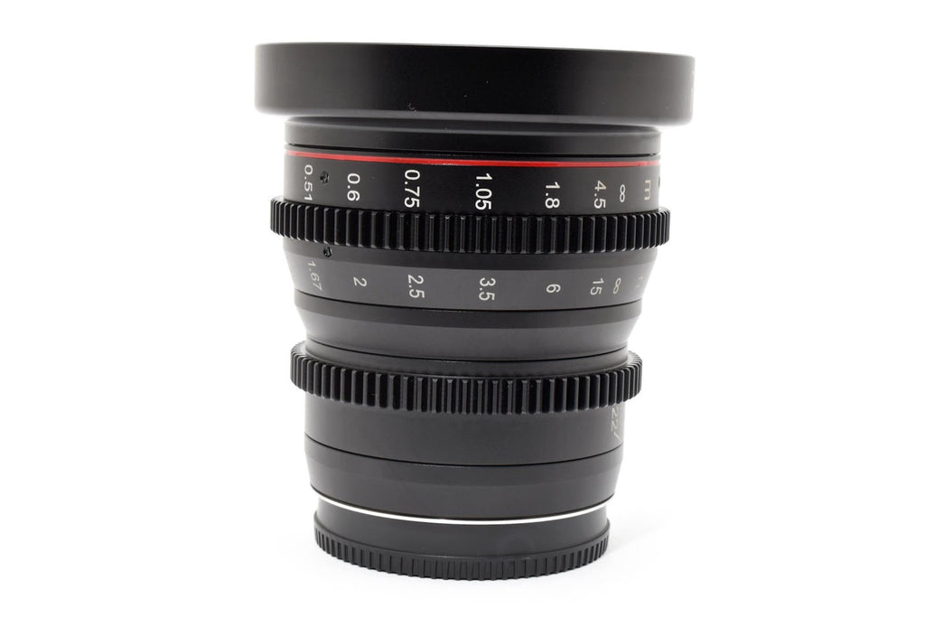 ★美品★ メイケ Meike MK-12MM T2.2 (マイクロフォーサーズ用) 純正ケース付き 交換レンズ 美品 ★ #8712