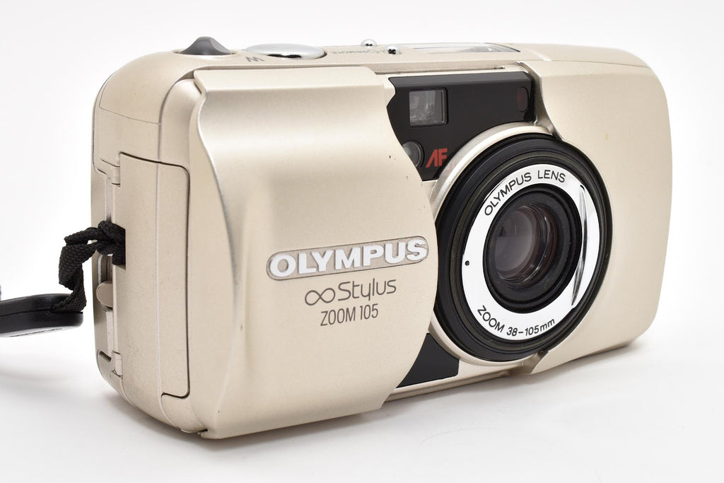 ★現状品★ オリンパス Olympus ZOOM 105 STYLUS コンパクトフィルムカメラ 通電 シャッター フラッシュ作動 ★ #8764