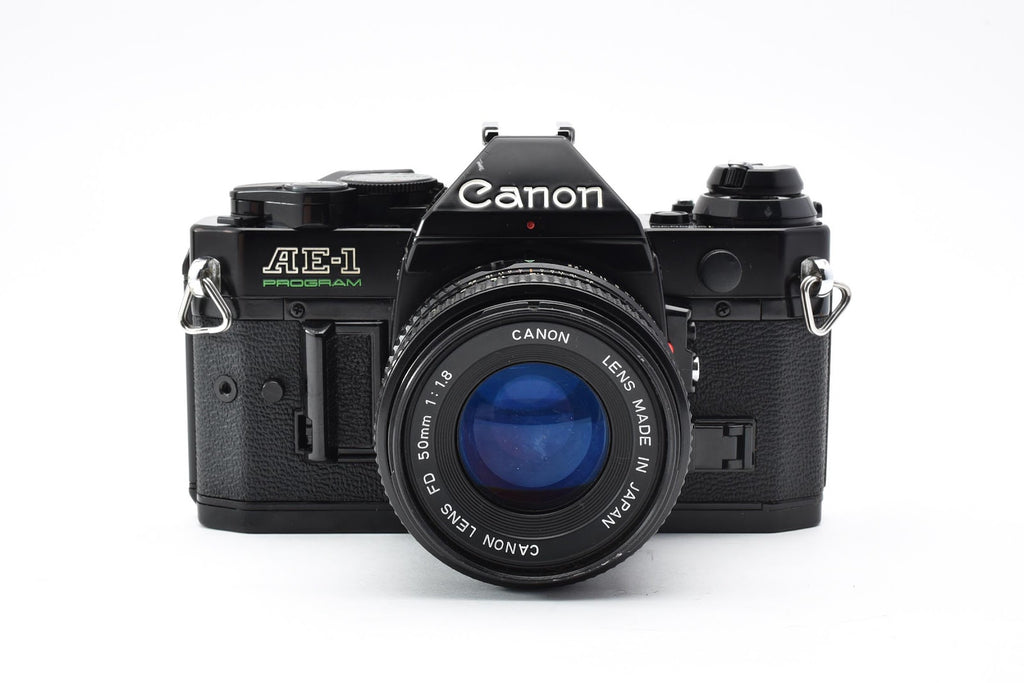 ★良品★ キヤノン CANON AE-1 PROGRAM ボディ NEW FD 50MM F1.8 シャッター鳴きなし ★ #8778