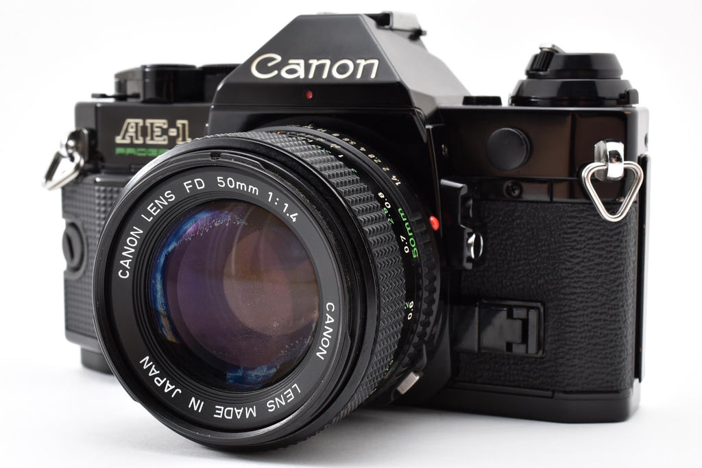 ★良品★ CANON CANON AE-1 PROGRAM ボディ NEW FD 50mm F1.4 ブラック シャッター鳴きなし★ #8951