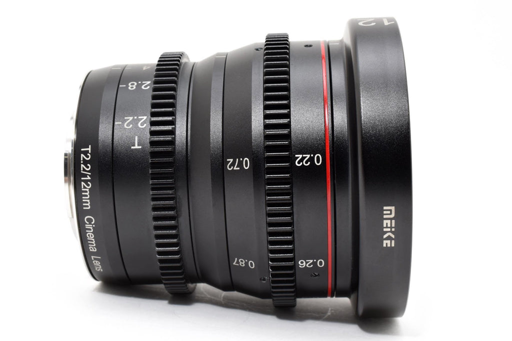 ★美品★ メイケ Meike MK-12MM T2.2 (マイクロフォーサーズ用) 純正ケース付き 交換レンズ 美品 ★ #8712