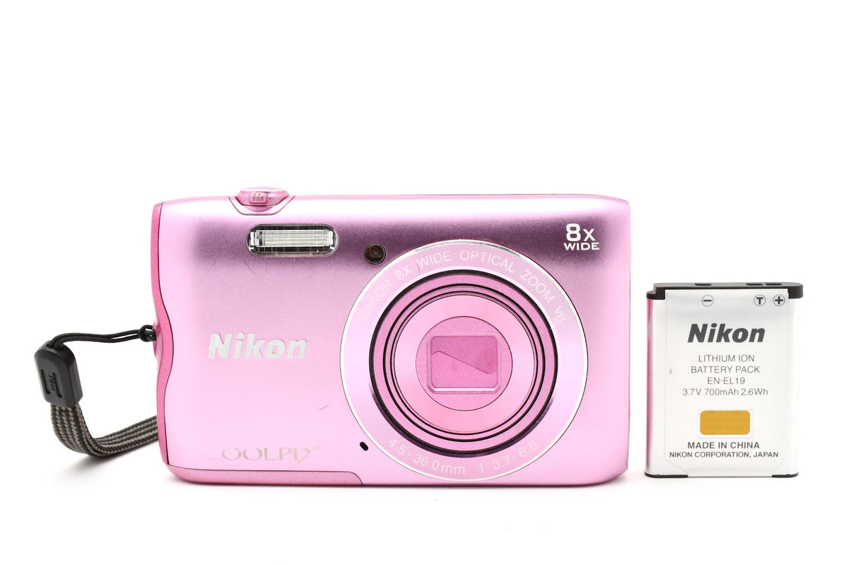 ★訳あり品大特価★ ニコン Nikon COOLPIX A300 ピンク コンデジ 十字キー誤作動 実用的 ★ #9335