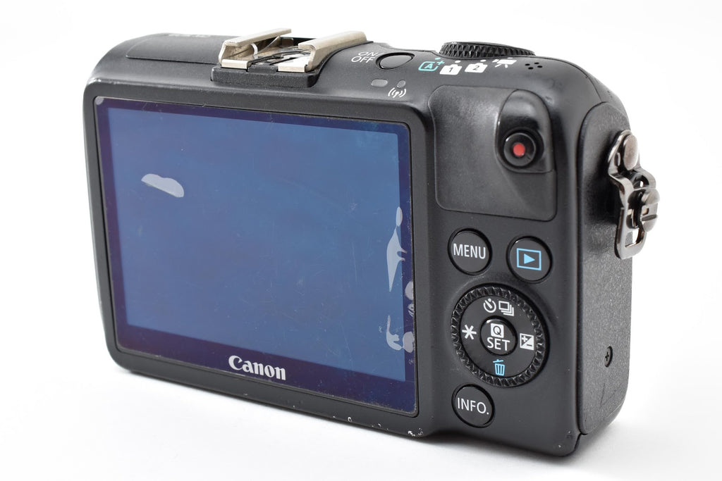 ★現状品★ キヤノン CANON EOS M2 ボディ ブラック 小スレ・傷あり 十字キー上・setボタン反応なし ミラーレス ★ #9123