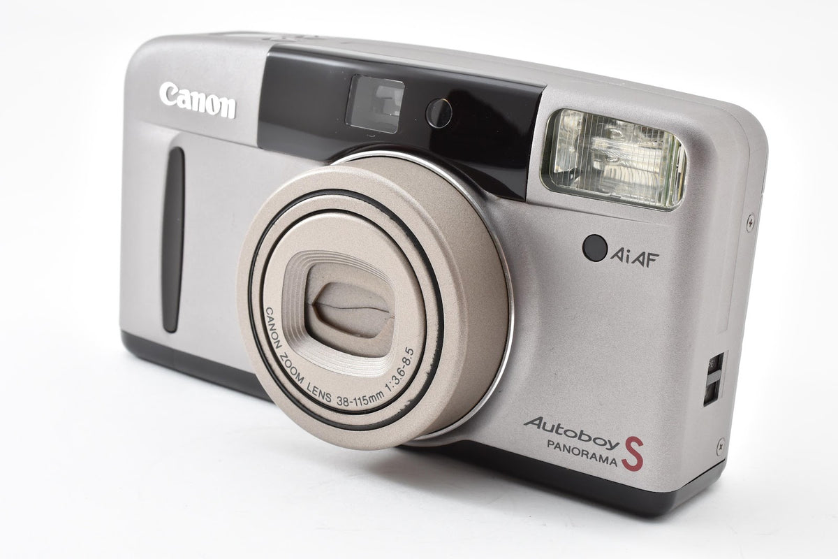 ★美品★ キヤノン CANON AUTOBOY S 38-115MM F3.8-8.5 (スーパー) チタン カラー フィルムコンパクトカメラ ★ #9183