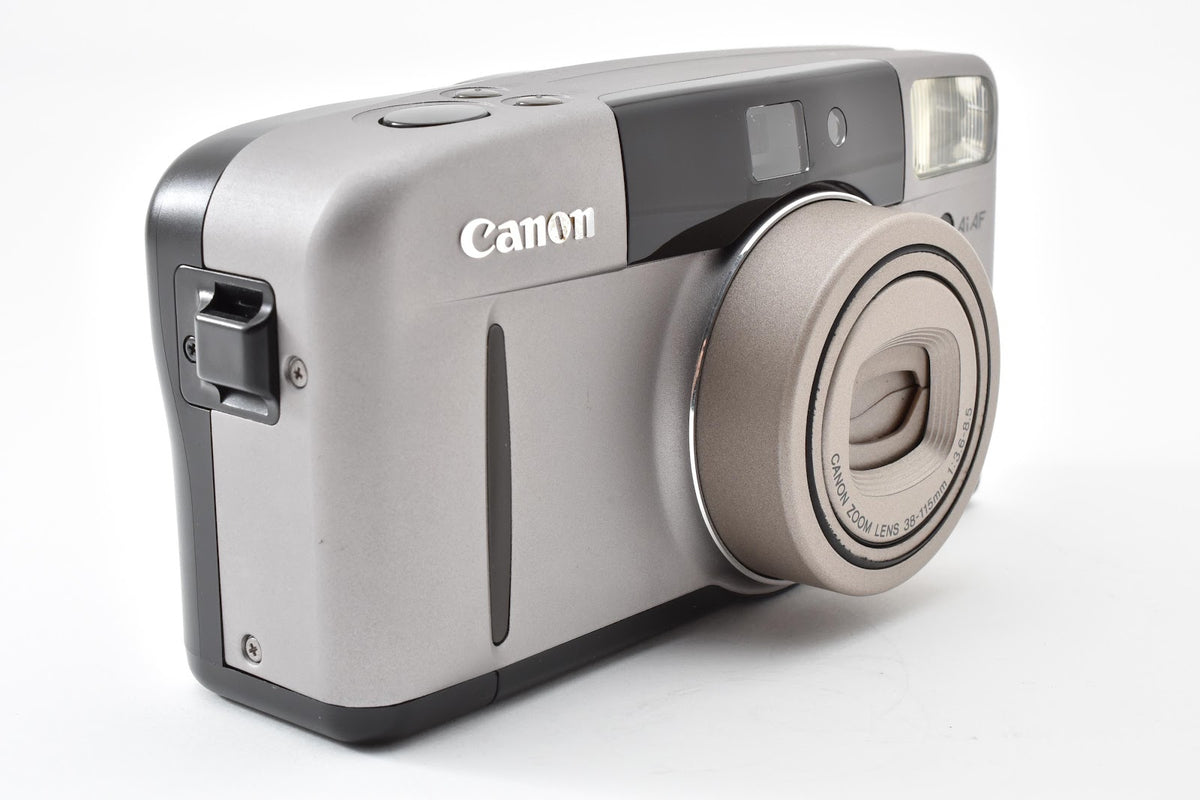 ★美品★ キヤノン CANON AUTOBOY S 38-115MM F3.8-8.5 (スーパー) チタン カラー フィルムコンパクトカメラ ★ #9183
