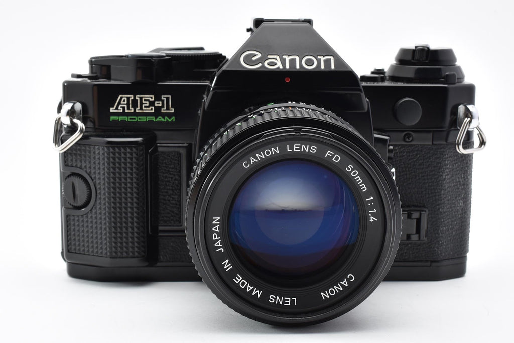 ★美品★ キヤノン CANON AE-1 PROGRAM ボディ ブラック NEW FD 50MM F1.4 フィルムカメラ ★ #8905