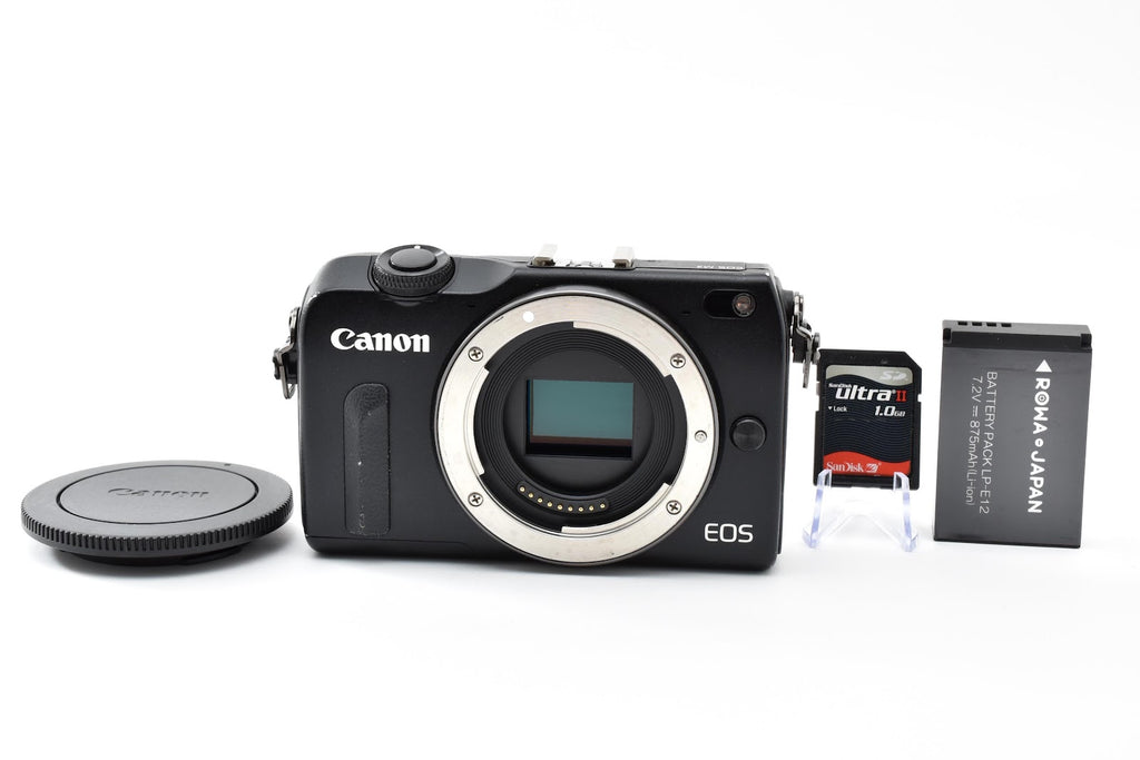★現状品★ キヤノン CANON EOS M2 ボディ ブラック 小スレ・傷あり 十字キー上・setボタン反応なし ミラーレス ★ #9123