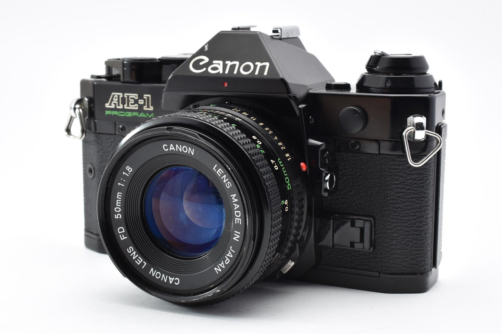 ★良品★ キヤノン CANON AE-1 PROGRAM ボディ NEW FD 50MM F1.8 シャッター鳴きなし ★ #8778