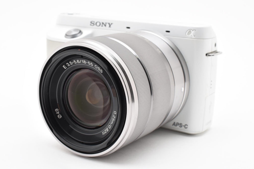 ★良品★ ソニー SONY ショット数22,778回 NEX-F3 18-55MM レンズセット デジタルカメラ ホワイト ★ #9241