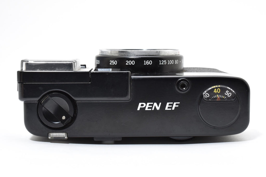★美品★ オリンパス Olympus PEN EF ブラック フィルムカメラ フラッシュ/赤ベロ OK ★ #8724