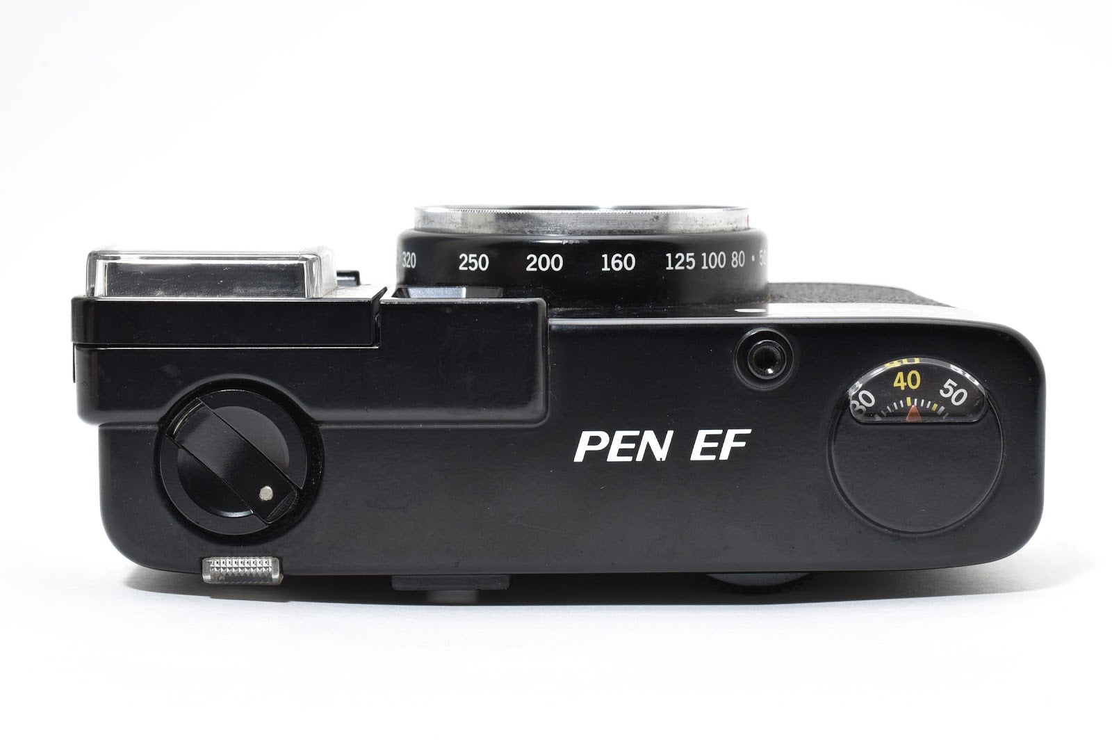 ★美品★ オリンパス Olympus PEN EF ブラック フィルムカメラ フラッシュ/赤ベロ OK ★ #8724