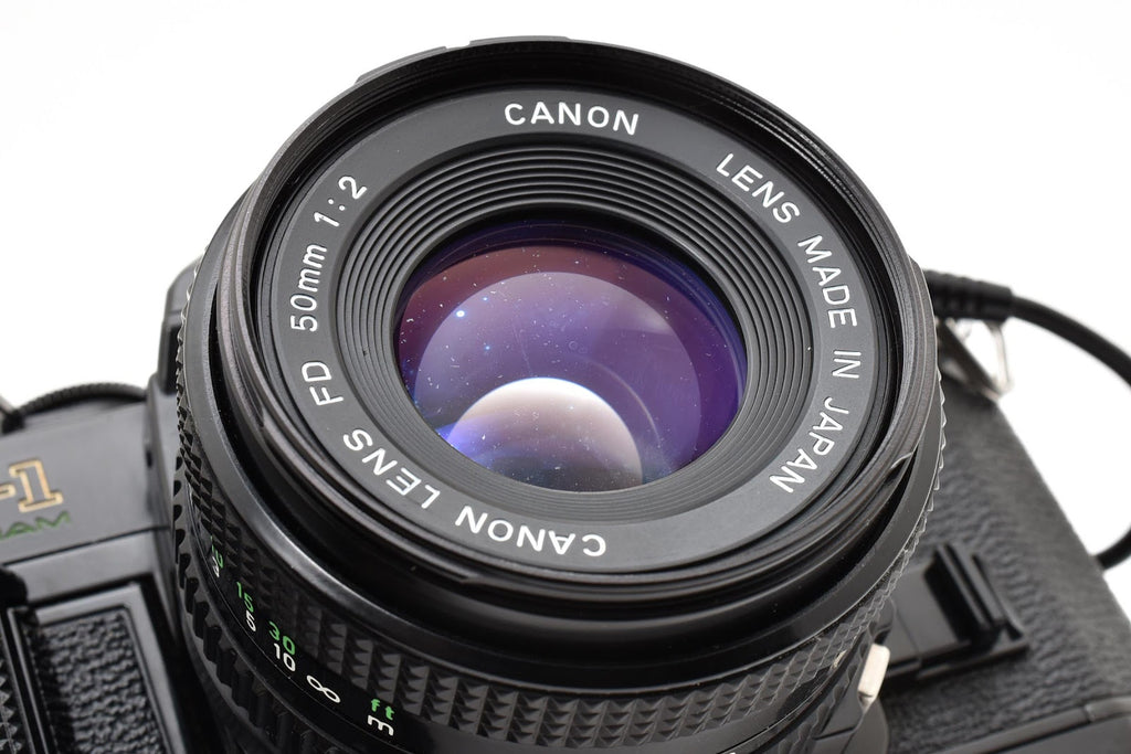 ★良品★ キヤノン CANON AE-1 PROGRAM  NEW FD 50MM F2 シャッター鳴きなし ブラック 一眼レフ ★ #8511