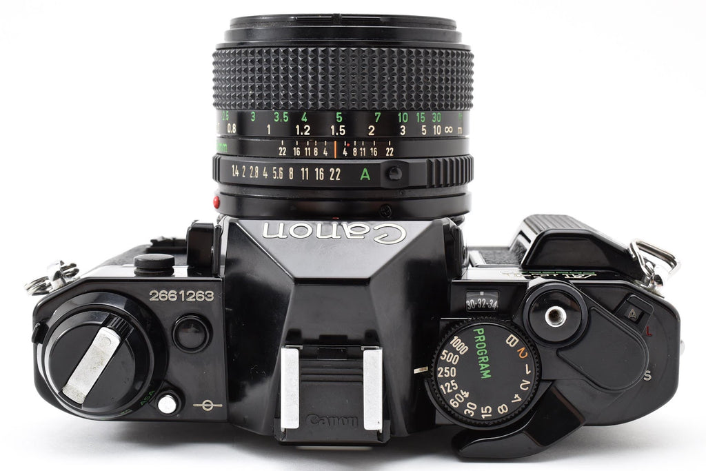 ★良品★ CANON CANON AE-1 PROGRAM ボディ NEW FD 50mm F1.4 ブラック シャッター鳴きなし★ #8951