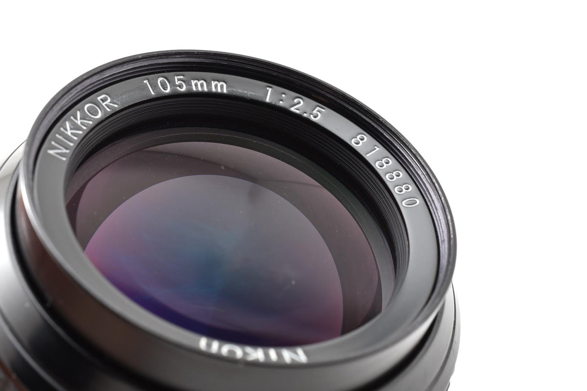 ★美品★ ニコン Nikon AI NIKKOR 105MM F2.5 単焦点 マニュアルフォーカス レンズ 光学クリア 動作問題なし ★ #9204