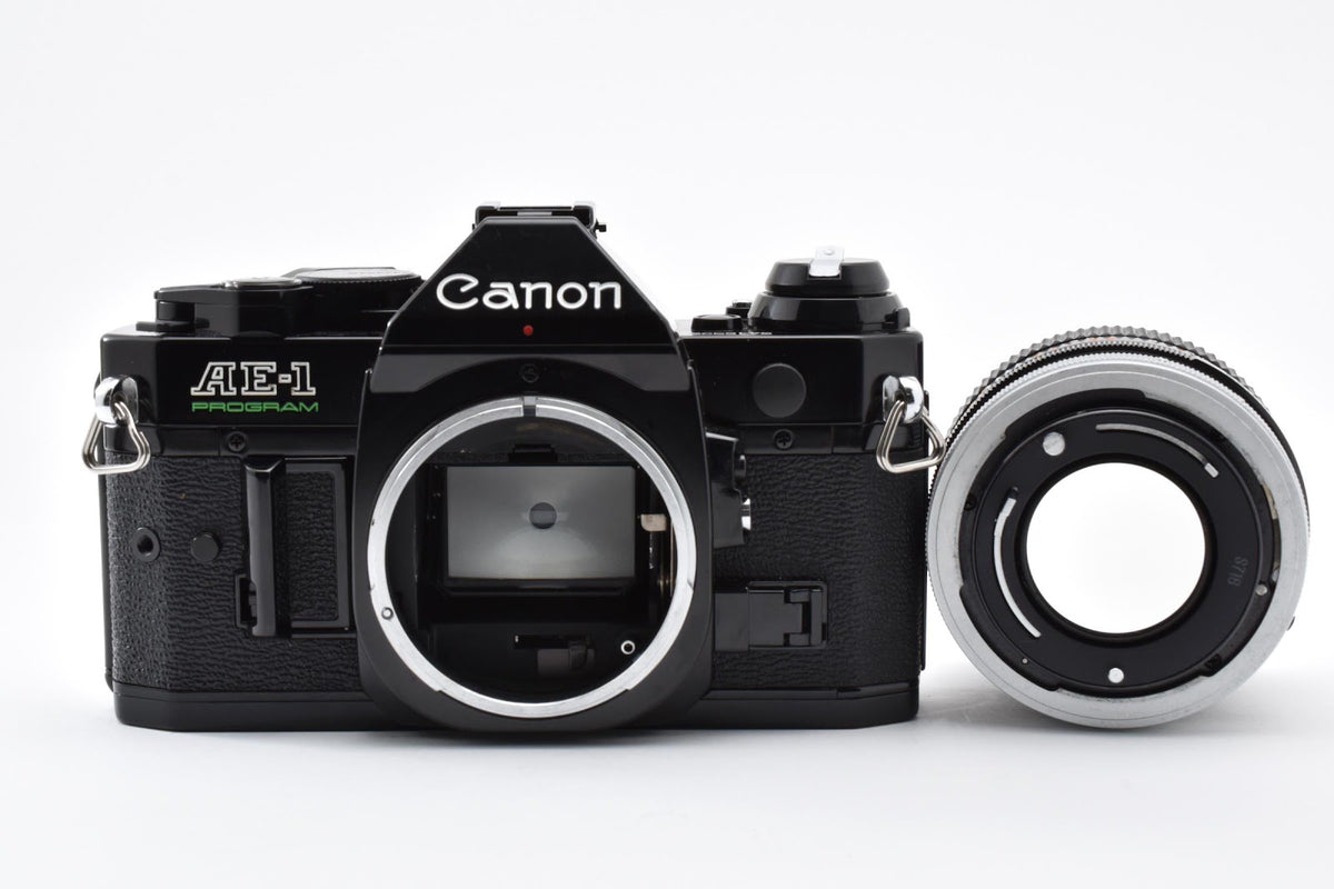 ★良品★ キヤノン CANON AE-1 PROGRAM ボディ ブラック FD 50mm f1.4 S.S.C フィルム一眼レフ ★ #9278