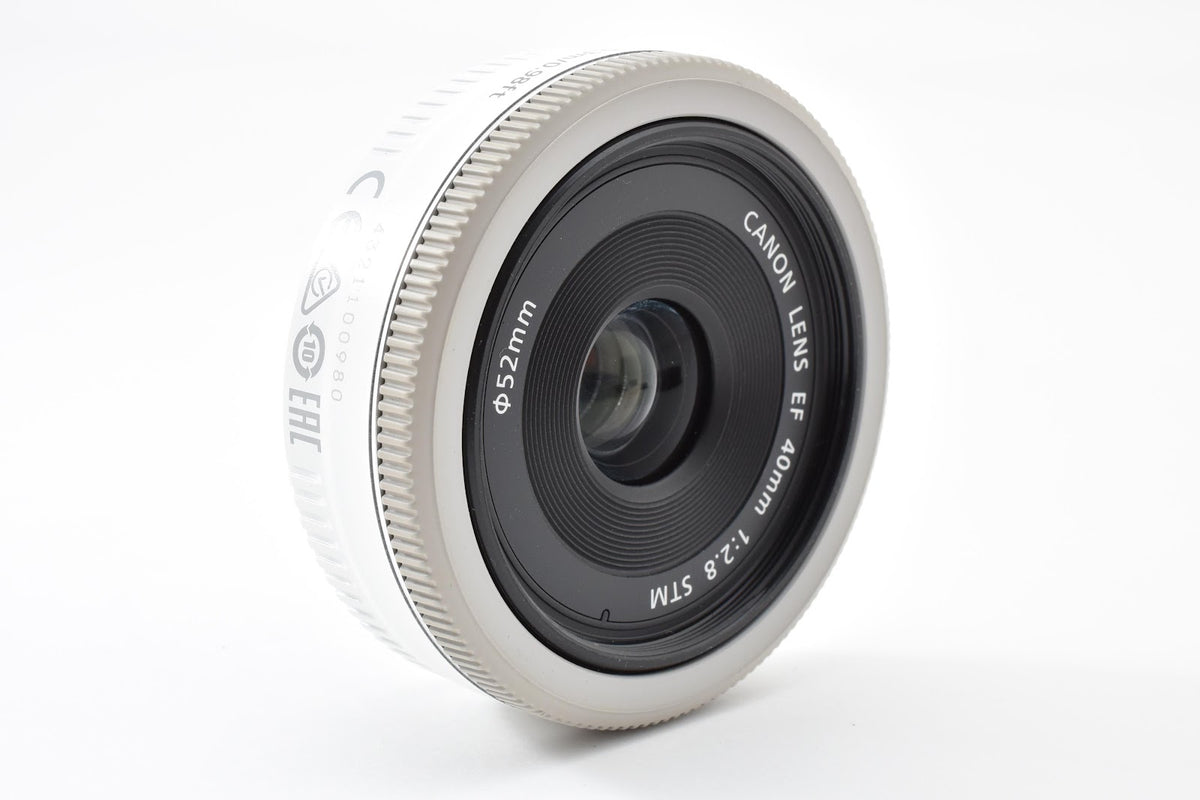 ★美品★ キヤノン CANON EF 40MM F2.8 STM ホワイト 単焦点レンズ ★ #9195