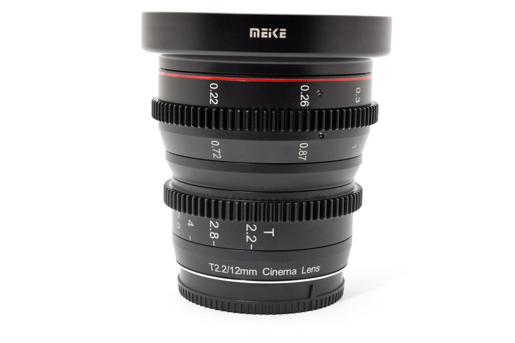 ★美品★ メイケ Meike MK-12MM T2.2 (マイクロフォーサーズ用) 純正ケース付き 交換レンズ 美品 ★ #8712