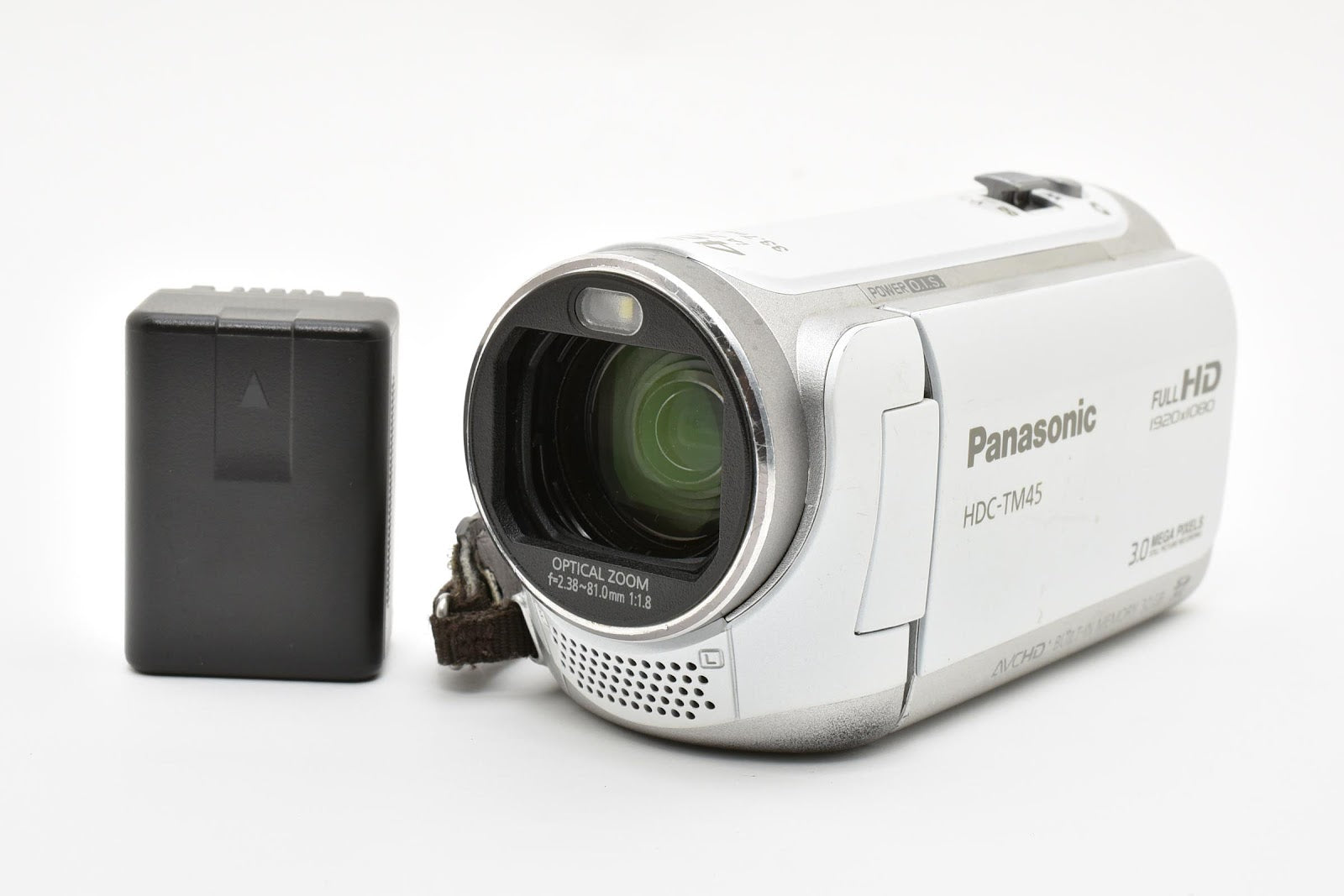 ★良品★ パナソニック Panasonic HDC-TM45 ホワイト ビデオカメラ ★ #8679
