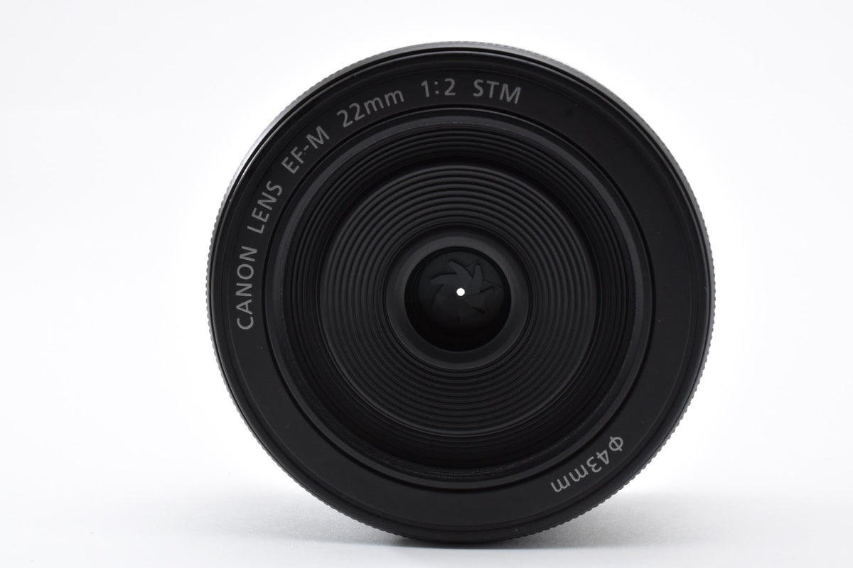 ★美品★ キヤノン CANON EF-M 22MM F2 STM ブラック 交換レンズ ★ #9286