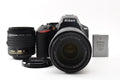 ★美品★ ニコン Nikon ショット数11200回 D5600 ダブルズームキット デジタル一眼レフ ★ #9214
