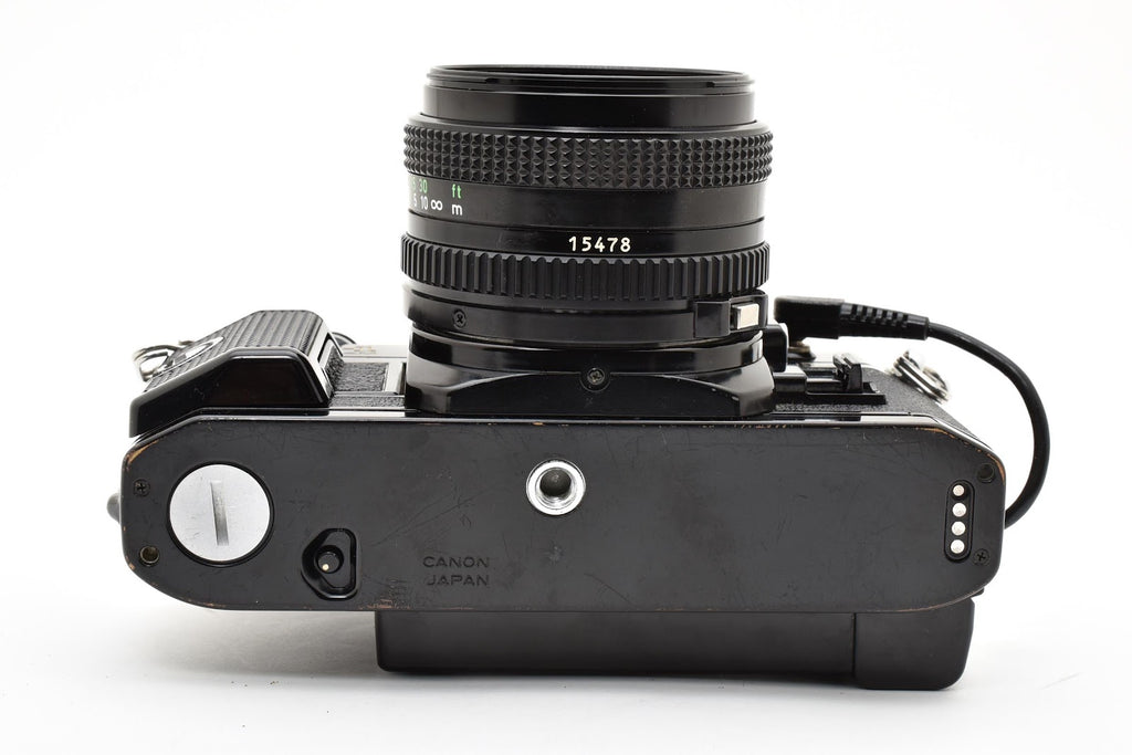 ★良品★ キヤノン CANON AE-1 PROGRAM  NEW FD 50MM F2 シャッター鳴きなし ブラック 一眼レフ ★ #8511