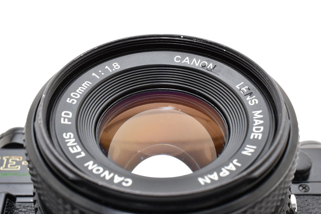 ★良品シャッター鳴きなし★ キヤノン CANON AE-1P ボディ ブラック  /NEW FD 50MM F1.8 一眼レフフィルムカメラ ★ #8301