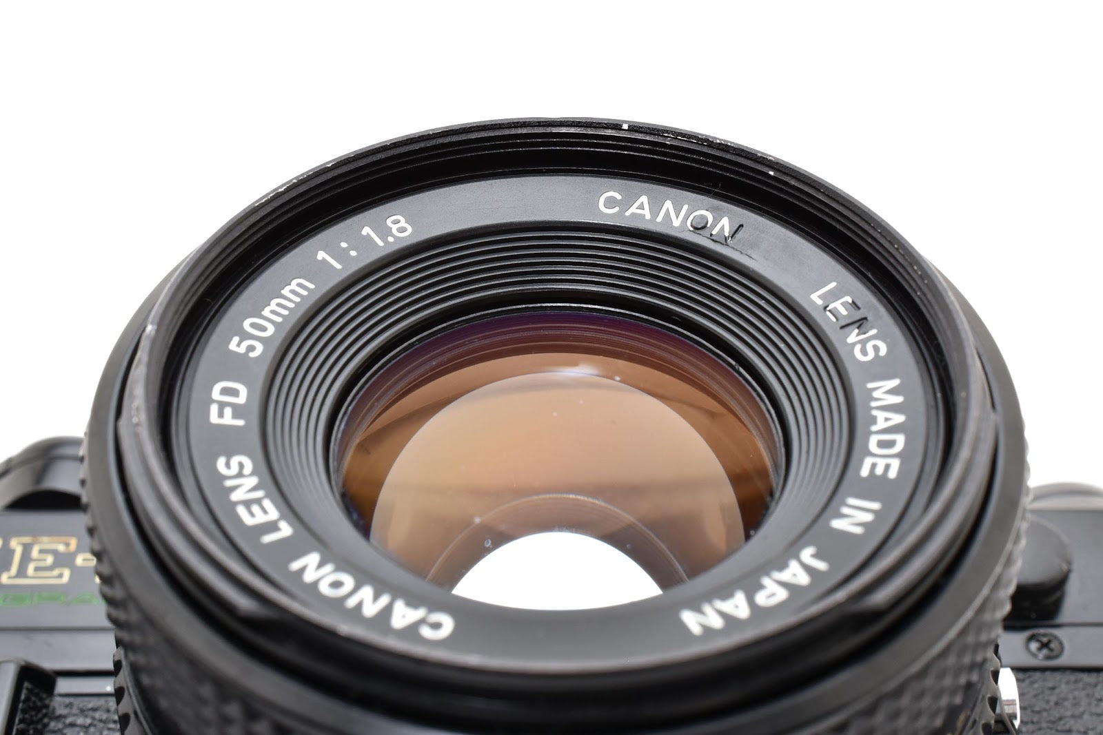 ★良品シャッター鳴きなし★ キヤノン CANON AE-1P ボディ ブラック  /NEW FD 50MM F1.8 一眼レフフィルムカメラ ★ #8301