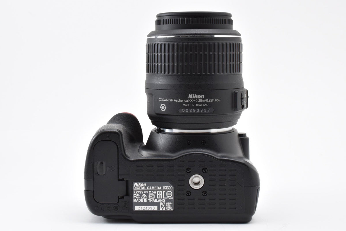 ★美品★ ニコン Nikon ショット数1,182回 D3300 ボディ AF-S NIKKOR 18-55MM レンズセット デジタル一眼レフ ★ #9274