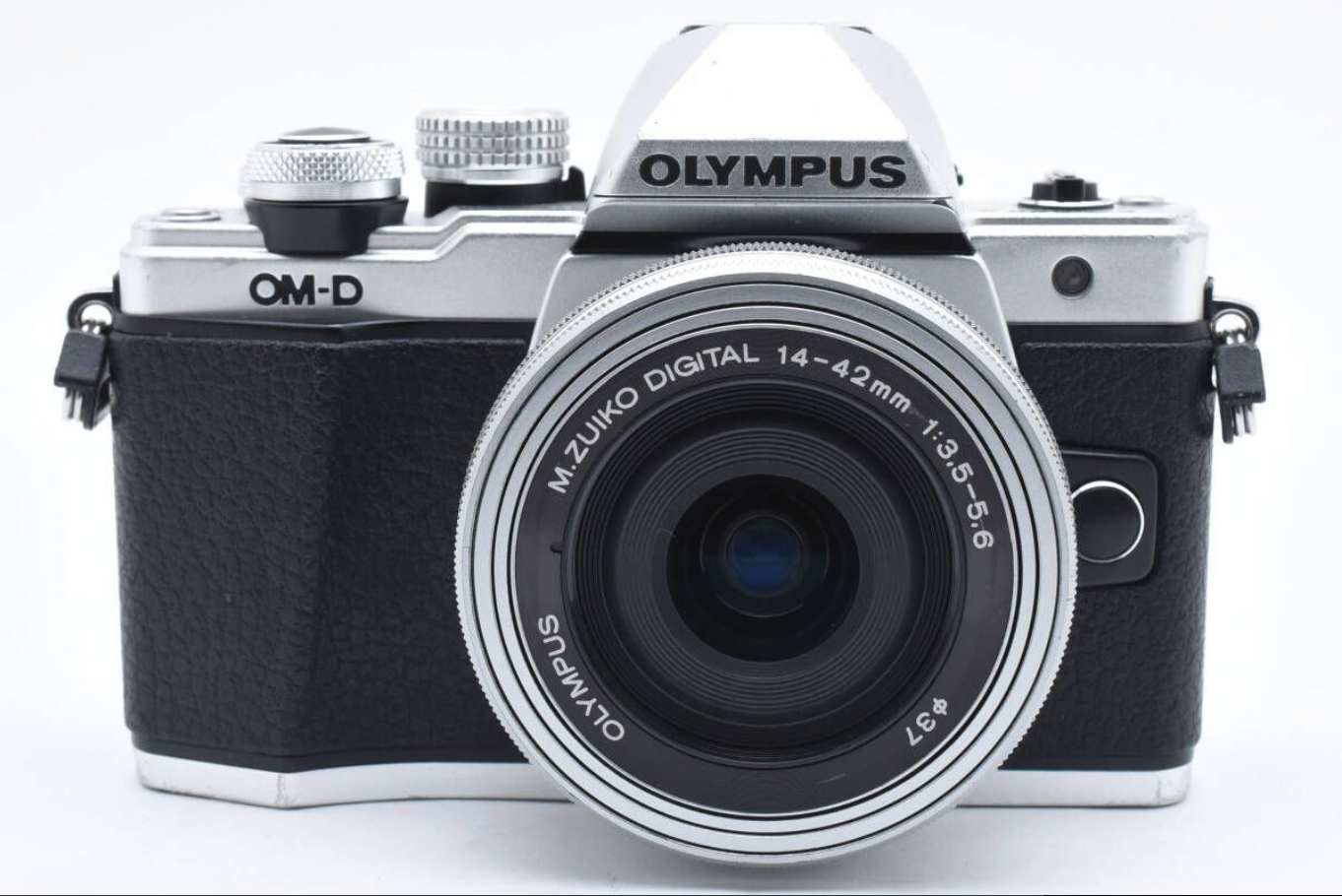★ショット17650数回★オリンパス OLYMPUS OM-D E-M10 Mark II ボディシルバー /14-42ｍｍ パンケーキレンズセット ★ L377#5197
