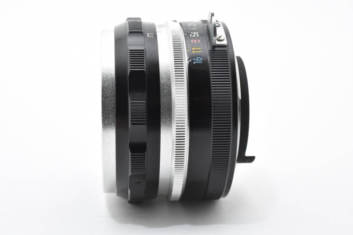 ★極上品★ ニコン NIKON NIKKOR-S AUTO 5cm F2 非AI チックマーク PAT.PEND 9枚絞り R刻印 5cm表記フード・Nikkorキャップ ★ #7460