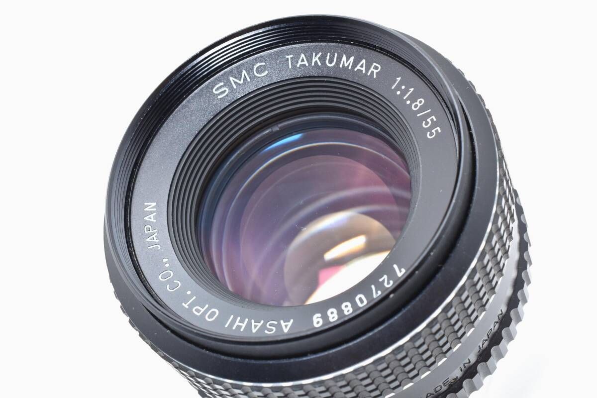 ★LS整備済み★ ペンタックス PENTAX SMC TAKUMAR 55MM F1.8 ブラック M42マウント 単焦点レンズ ★ #7785