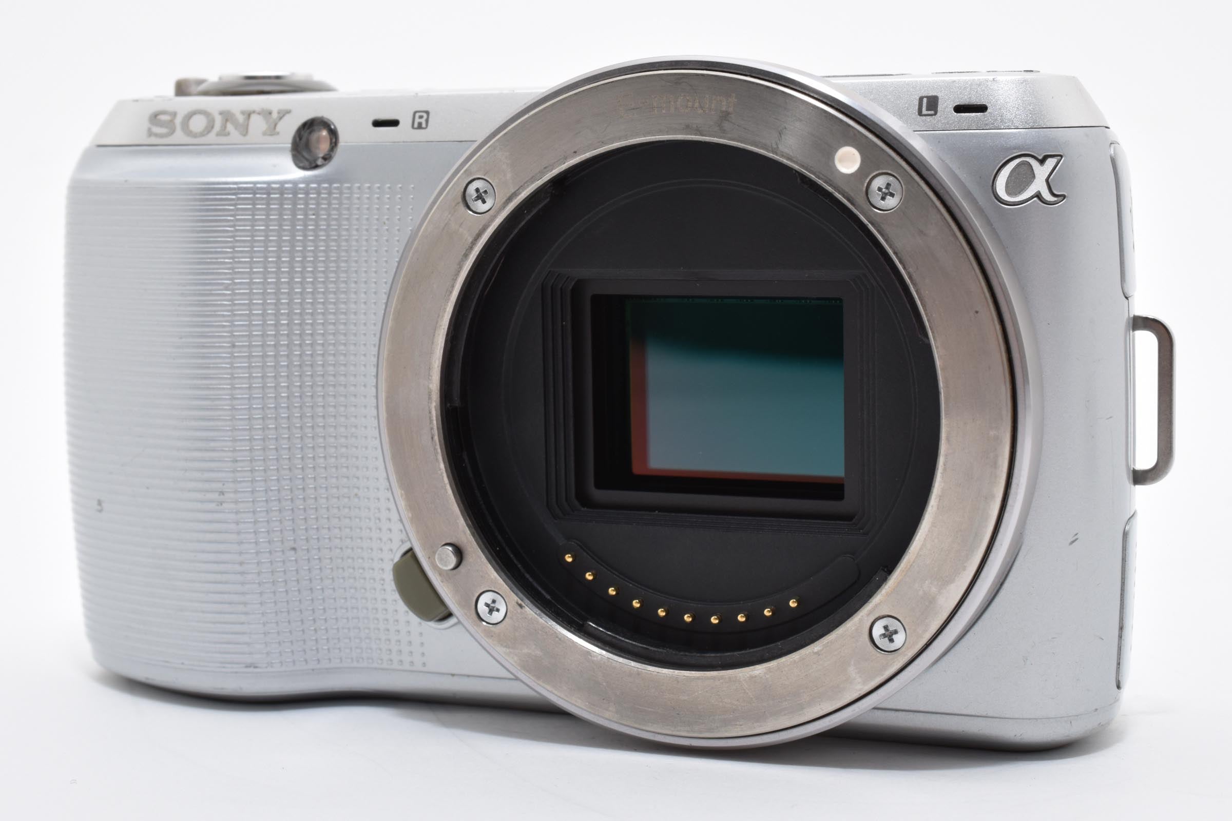 ★良品★ ソニー SONY NEX-C3 シルバー ショット数26,496回 ミラーレス一眼カメラ ★ L33#8024