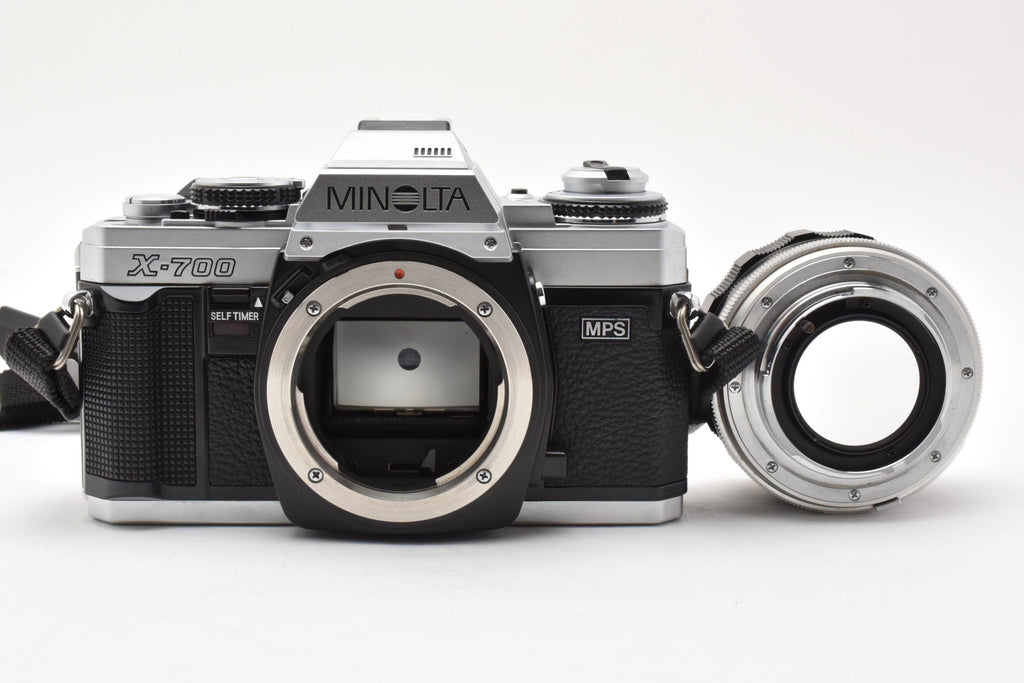 ★美品★ ミノルタ MINOLTA X-700 シルバー MPS MC ROKKOR-PF 58MM F1.4 一眼レフ フィルムカメラ ★ #8258