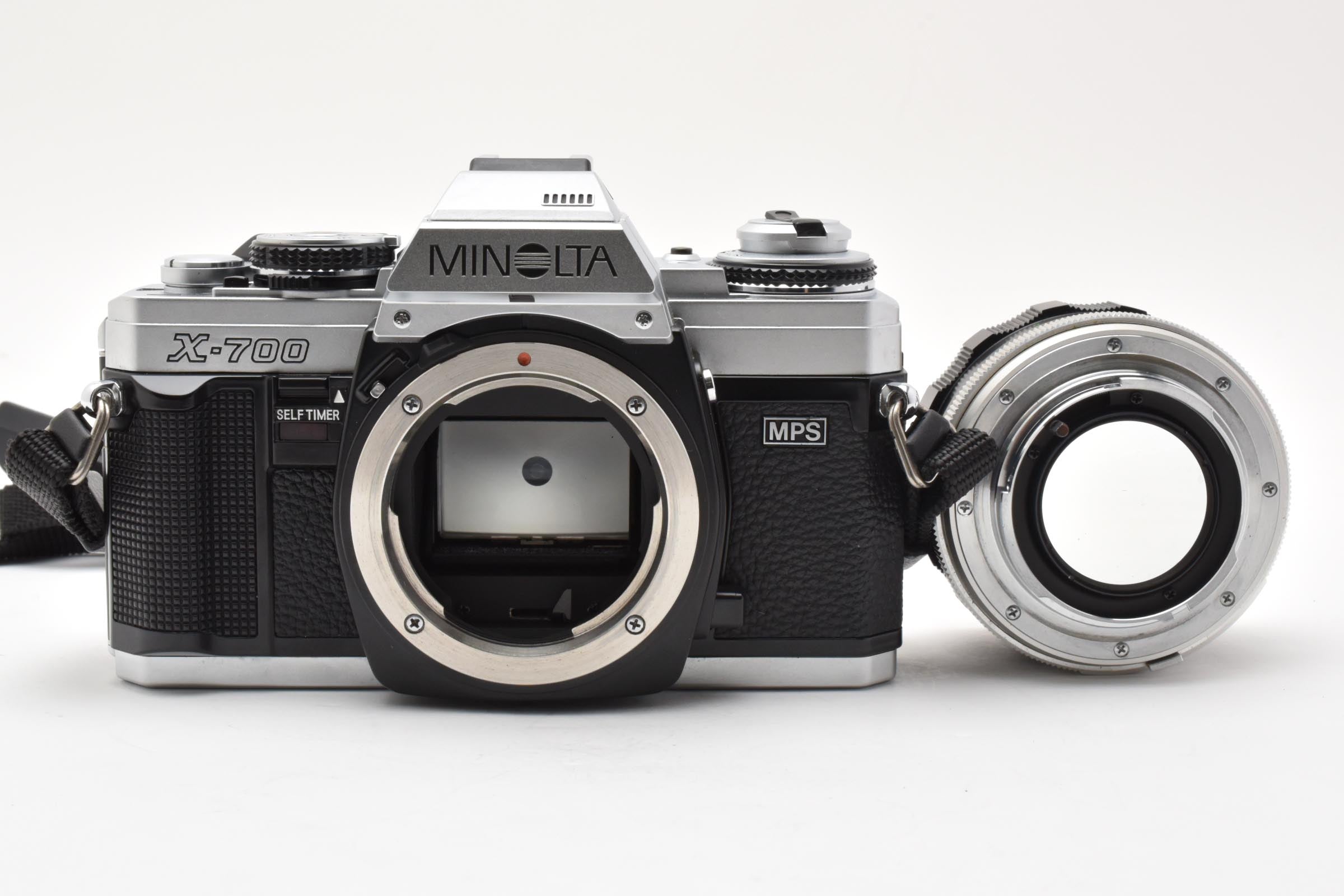 ★美品★ ミノルタ MINOLTA X-700 シルバー MPS MC ROKKOR-PF 58MM F1.4 一眼レフ フィルムカメラ ★ #8258