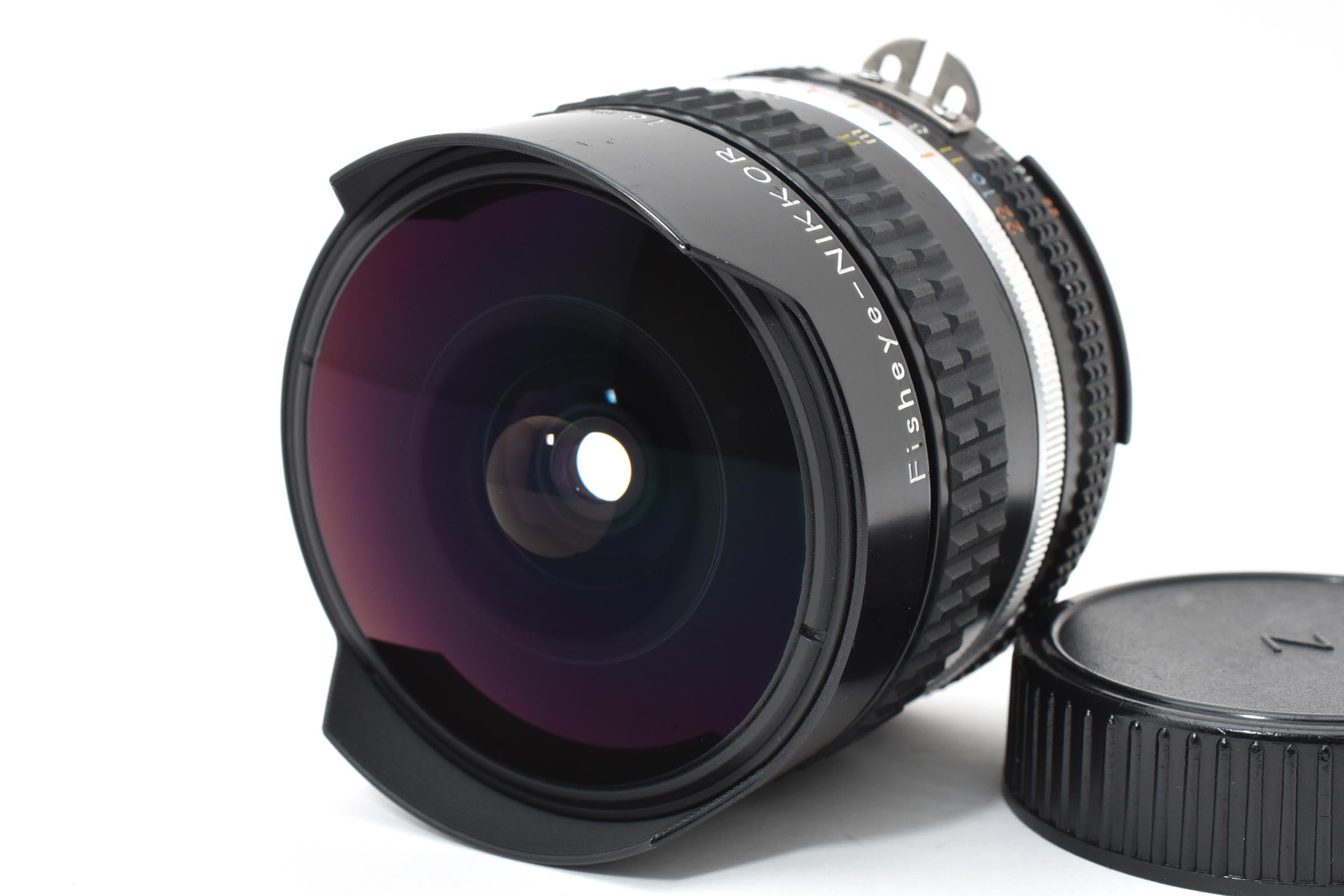 ★美品★ ニコン NIKON AI-S NIKKOR 16MM F2.8 FISH EYE ブラック 単焦点 魚眼レンズ ★ L23#7859
