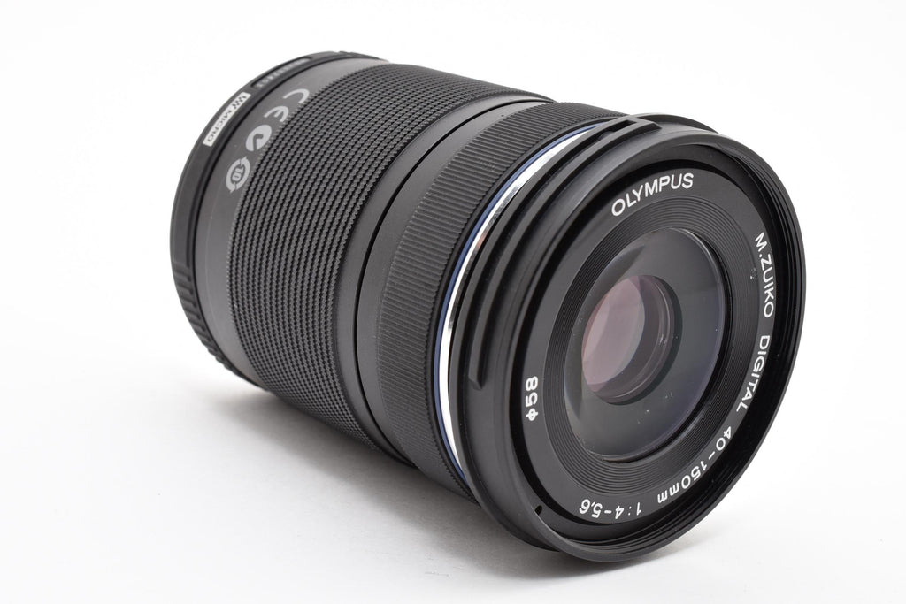 ★美品★ オリンパス Olympus M.ZUIKO DIGITAL 40-150MM F4-5.6 R ED MSC シルバー 望遠ズームレンズ ★ #8398