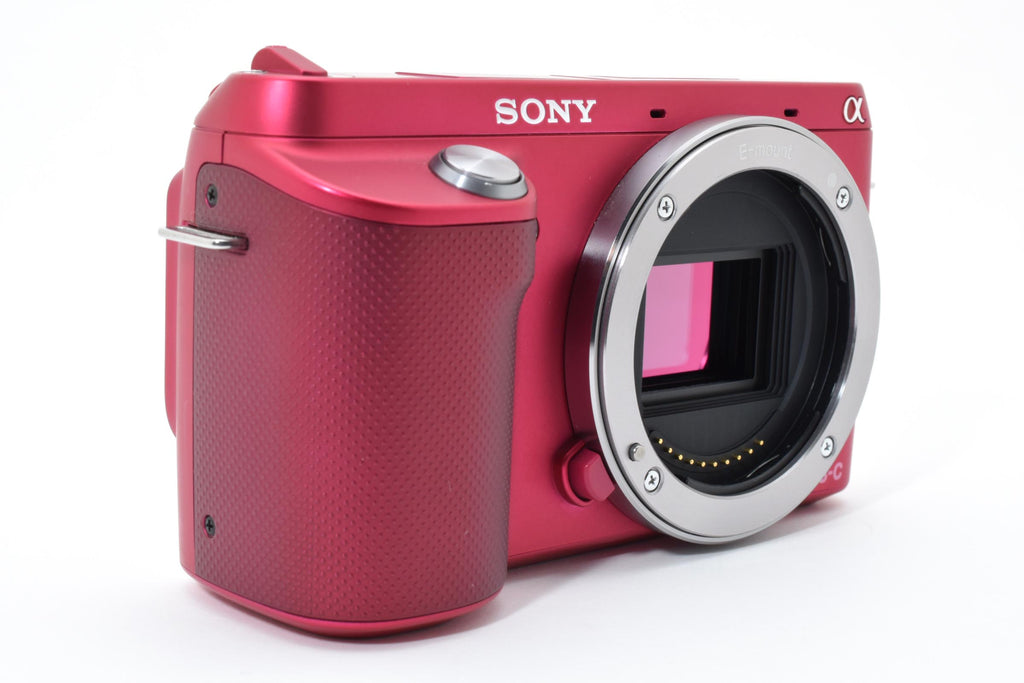 ★美品ショット数169回★ ソニー SONY ミラーレス一眼カメラ NEX-F3 ボディ ピンク ★ L66#7950
