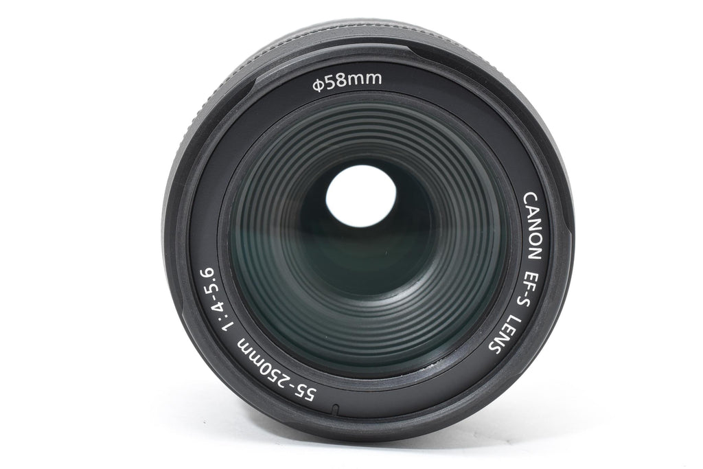 ★美品★ キヤノン Canon EF-S 55-250MM F4-5.6 IS ブラック 望遠ズームレンズ ★ L33#7934
