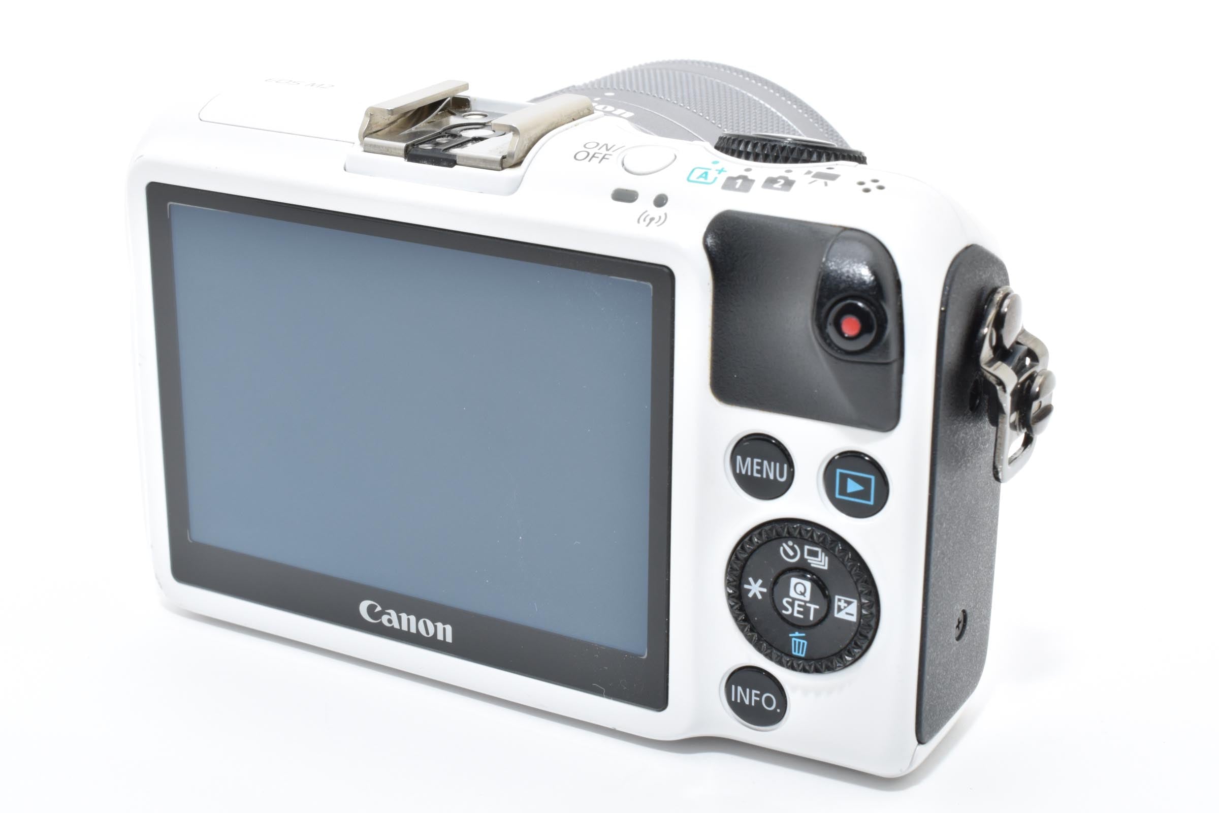 ★美品★ キヤノン Canon EOS M2 ボディ ホワイト EF-M 15-45mm F3.5-6.3 IS STM ★ L24#7060