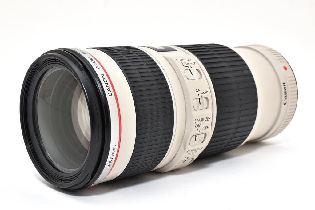 ★良品★ キヤノン Canon EF70-200MM F4L IS USM 望遠ズームレンズ ホワイト ★ L46#7917