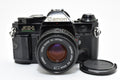 ★美品★ キヤノン Canon AE-1 PROGRAM NEW FD 50MM F1.8 シャッター鳴きなし ブラック 一眼レフ ★ #6606