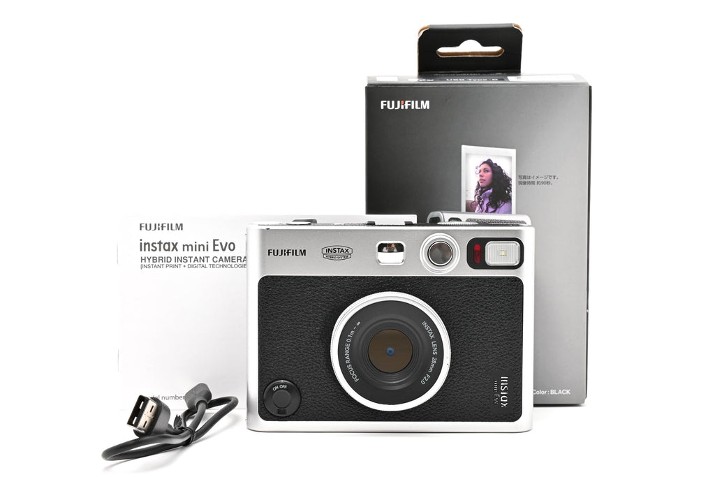 ★美品★ フジフイルム FUJIFILM INSTAX MINI EVO (USB TYPE-C) ハイブリッドインスタントカメラ ★ #8305